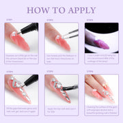Aokitec Nail Rhinestone Glue Gel | Super Strong Adhesive UV Nail Art Glue A