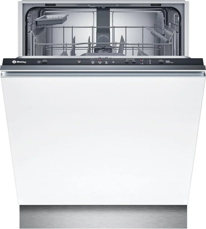 Balay 3VF5012NP Integrated Dishwasher, 60 cm, Extra-Quiet Motor, Automatic Program, Grey