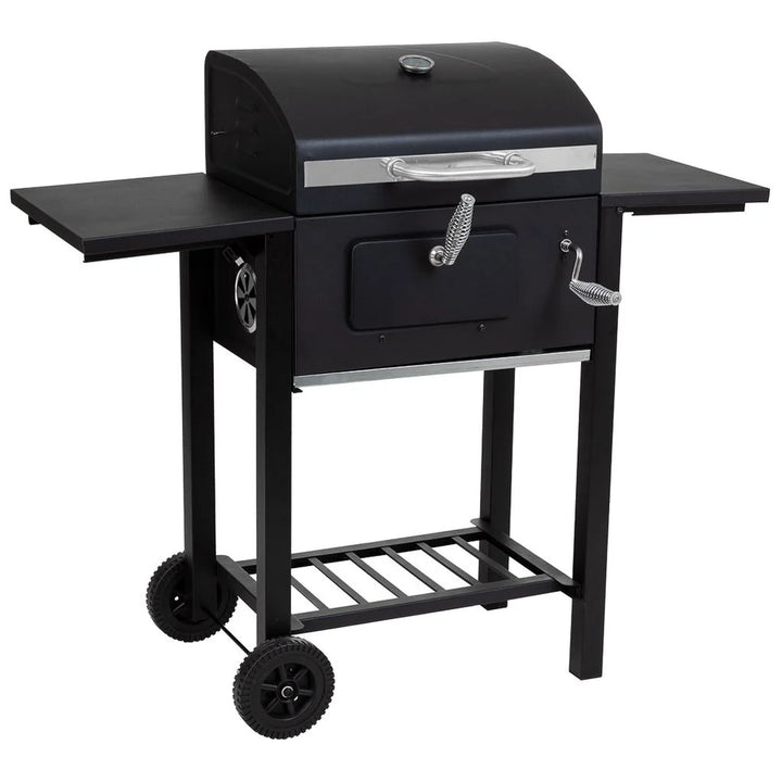 Barbacoa Carro De Metal Negro
