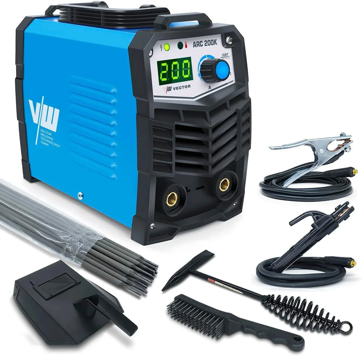 VECTOR WELDING Soldador Inverter de Electrodo 200A, Máquina de Soldar MMA