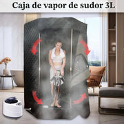 Sauna Tienda Campaña Para Sauna, Cabina Sauna Generador Sauna Vapor Tienda Sauna Portátil Aire Libre Temporizador Y 9 Niveles Temperatura Con Sauna Vapor Olla Vapor 3L Silla Plegable Control Remoto