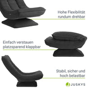 2025 Sillón relax Korsika en terciopelo acanalado