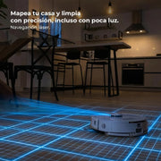 Cecotec Robot Aspirador con IA y Base Autovaciado de 3L Conga Y90 Pearl