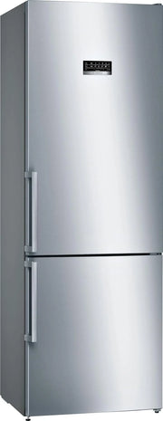 Bosch Serie 4 - Frigorífico combinado, NoFrost, alto 203 x ancho 70 cm, 438 L, Tecnología VitaFresh, Blanco - KGN49XIDQ