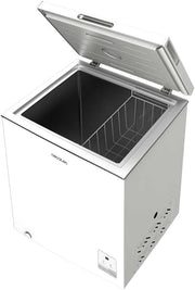 Cecotec Congelador Horizontal Bolero CoolMarket Chest 142 White E, Capacidad 142 L, Modo Inverter Plus, Dual Fuction, Fast Freezing, Cesta Interior, Control Electrónico, Clase E
