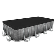 Piscina Desmontable Tubular Bestway Power Steel Ratán 549x274x122 Cm Con Depuradora Cartucho 5.678 L/h Con Cobertor Y Escalera