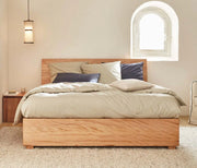LUCA solid wood storage bed
