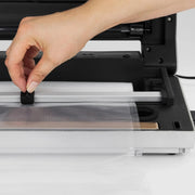 CASO GourmetVAC380 - Envasadora al vacío doméstica - Potente capacidad de vacío de 15 L/min - Integra caja de almacenamiento de film y cortadora plegable - Maquina al Vacio de Alimentos - plateado