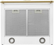 Klarstein Montblanc - Campana extractora 60 cm de pared cocina, 3 niveles, Extracción hasta 610 m³/h, Potencia 165W, Juego montaje incluido, Extractor con salida de aire, Filtro aluminio, LED, Blanco