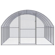 2025 Recinto para gallinas de acero galvanizado – Jaula exterior 3 x 4 x 2 m, recorrido libre, gallinero