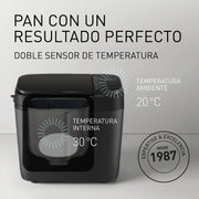 Panasonic SD-R2530 Panificadora Automática con Dispensador, 850 W, Sensor de Temperatura, Temporizador Digital 13H, 30 Programas, Negro