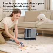 Uwant Limpiador de Tapicerías con Sistema de Vapor y Agua Caliente, 18kPa de Potente Succión, Limpiador Portátil con 4 Herramientas de Limpieza y Solución Incluida, para Sofás set of 1
