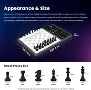 Chessnut EVO AI Chessboard - Motor Maia Integrado, BOT de ajedrez Personalizable, reconocimiento Completo de Piezas, soporta Plataformas Principales, diseño Inteligente Todo en uno
