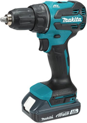 MAKITA DDF490WVE - Taladro atornillador 18V 65Nm. Incluye Taladro, 2 baterias de 2Ah, cargador y maletín