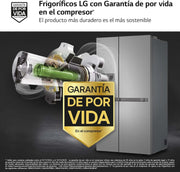 GSLC40PYPE - Frigorífico Side by Side, Serie 400, Clasificación E, 641 L, Inox Anihuellas