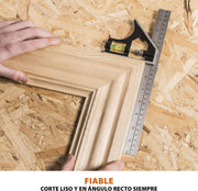 Evolution Power Tools R255SMS-DB ingletadora, Sierra ingletadora deslizante multimaterial de 255 mm, con doble bisel y paquete plus, hasta 300 mm x 90 mm, 5° a izquierda y derecha, inglete de 50°