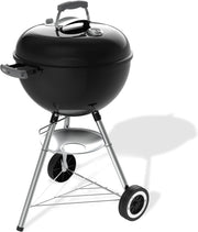 Weber Grill Węglowy Weber Original Kettle Premium, Pokryty Emalią Porcelanową, Powierzchnia Grillowania 57cm, System Czyszczenia One-Touch, Termometr w Pokrywie, Stojak Trójnożny, Kółka, Czarny