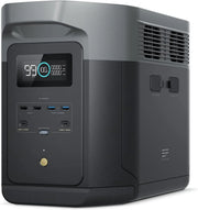 EcoFlow DELTA 2 Max Portable Power Station, 2048Wh, 3000 AC Cycles LFP Battery 80% Charge in 53mins, Power Up to 3100W Quiet Solar Generator for Home/Caravan/Camping