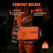 FEIFANKE MIG135 Soldador De Hilo Sin Gas 135A 230V Soldador Inverter Mini SinéRgico 3 en 1 Electrodo MIG TIG Maquina De Soldar AlimentacióN RáPida De Hilo Compatible con Hilo De Soldadura E308LFC-O