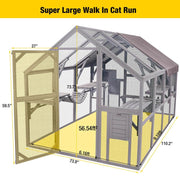 aivituvin Recinto Exterior para Gatos – Gran Área de Juego para Gatos