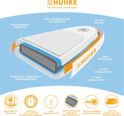 HUIIKE Tabla Paddle Surf Hinchable con Accesorios Incluidos, Remo, Quillas, Inflador. Stand Up Paddle Board Gran Estabilidad y Resistencia. 305 x 84 x 15 cm, Soporta hasta 130 kg