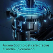 Siemens - Superautomatic coffee maker, EQ6 plus s500, aromaDouble Shot, autoMilk Clean, ceramDrive, Display CoffeeSelect, Black/Inox, TE655203RW