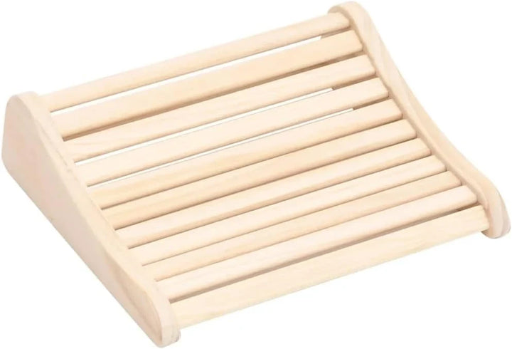 Mangloder - Reposacabezas para sauna de madera maciza de pino, listones anchos de 37 x 33 x 10 cm, para respaldo de baño de vapor y cabina de infrarrojos, accesorios de sauna