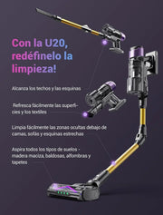 Ultenic Aspiradora sin Cable 55Kpa/55Min con Cepillo Antienredos Mejorado