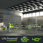 Greenworks GD40BV Soplador Aspirador de Hojas a Batería con Motor sin Escobillas, 280 km/h, 9,63 m³/min, Bolsa Recogedora de 45L SIN Batería de 40V y Cargador, Garantía de 3 Años
