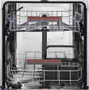 AEG Lavavajillas de 60 cm, FFB64607ZM, 13 cubiertos, Motor Inverter, Libre Instalación, Display LCD, 8 programas, 4 temperaturas, AirDry Extrahigiene, Serie 6000 SatelliteClean, INOX