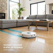 Cecotec Robot Aspirador con IA y Base Autovaciado de 3L Conga Y90 Pearl