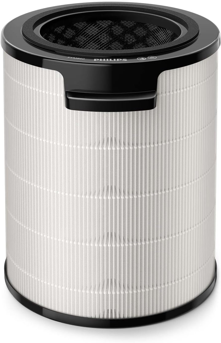 Philips Air Performer 3w1 - wentylator, oczyszczacz powietrza i grzejnik, Filtr NanoProtect HEPA, Usuwa alergeny, wirusy, bakterie, zapachy i 99,97% pyłków z powietrza, Cichy, Kolor Szary (AMF870/15)