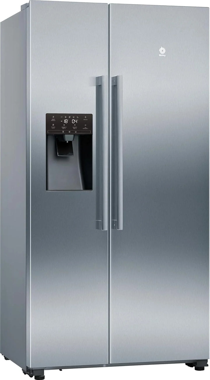 Balay - Frigorífico Americano XXL, NoFrost, Dispensador de Agua y Hielo, Cajones Fresh, Acero Inoxidable, 3FAE494XE