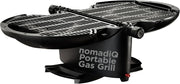 NOMADIQ Parrilla portátil de gas propano | Pequeña, pequeña y ligera barbacoa de mesa | Perfecta para camping, portón trasero, cocina al aire libre, RV, barcos, viajes (parrilla)