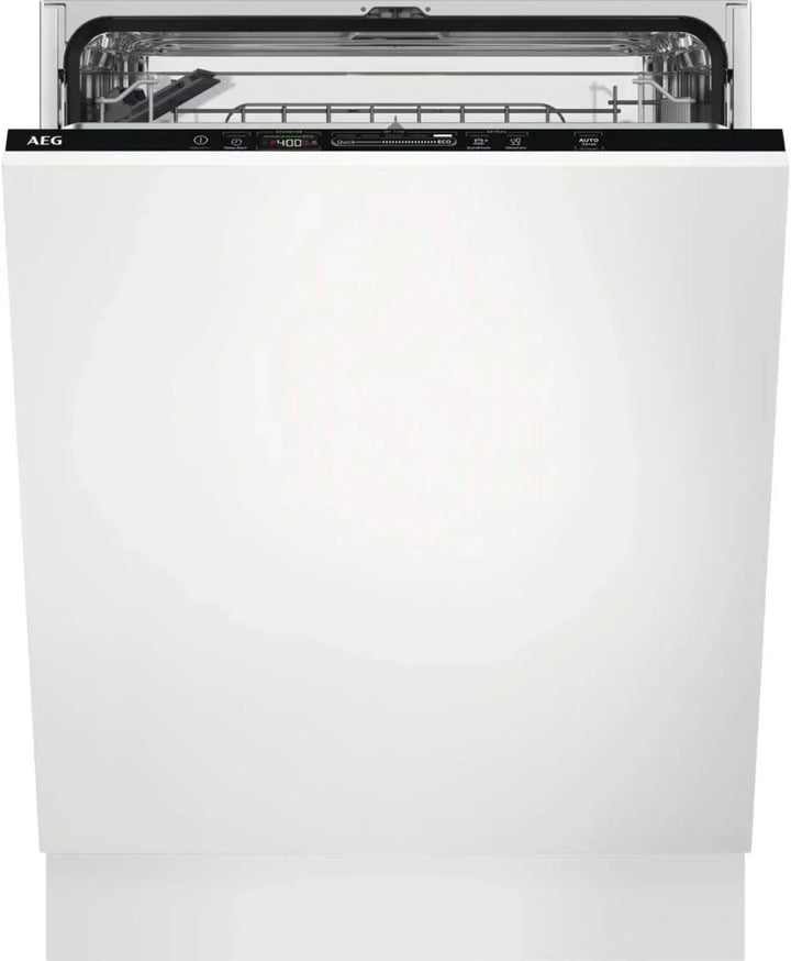 AEG FSB64907Z Integrated Dishwasher, 60 cm, 14 Place Settings, AirDry Drying, Satellite Sprinkler Arm, Glassware, 7 Programs, 3 Temperatures, 44 dB(A), 6000 Series, Class C