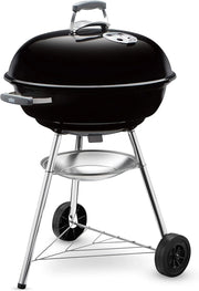 Weber Grill Węglowy Weber Original Kettle Premium, Pokryty Emalią Porcelanową, Powierzchnia Grillowania 57cm, System Czyszczenia One-Touch, Termometr w Pokrywie, Stojak Trójnożny, Kółka, Czarny
