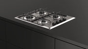 TEKA Placa de Gas Butano, 60 cm, 4 Fuegos, Mandos Ergonómicos, Seguridad Termopar, Parrillas Esmaltadas, HLX 640 KL