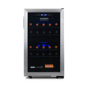 2026 Refrigerador de Vinos Independiente Newair® – 28 Botellas (48 cm), Doble Zona, Acero Inoxidable