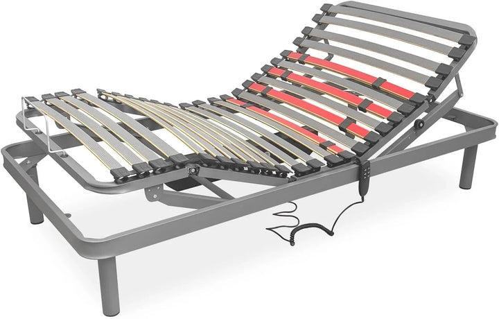 amuéblate online - Flexipro Articulated Electric Bed with 5 Plans and Reinforced Structure - Ergonomic, Reliable and Quiet, German Motor, 105 x 190