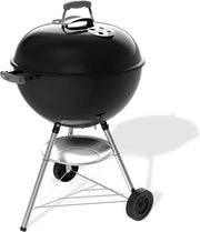 Weber Grill Węglowy Weber Original Kettle Premium, Pokryty Emalią Porcelanową, Powierzchnia Grillowania 57cm, System Czyszczenia One-Touch, Termometr w Pokrywie, Stojak Trójnożny, Kółka, Czarny